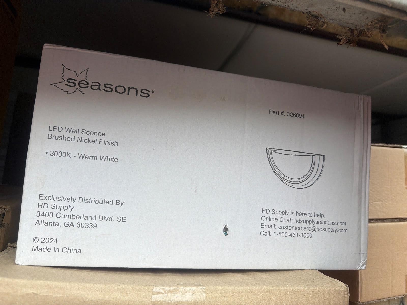 Seasons 326694 Nickel Wall Sconce image 3