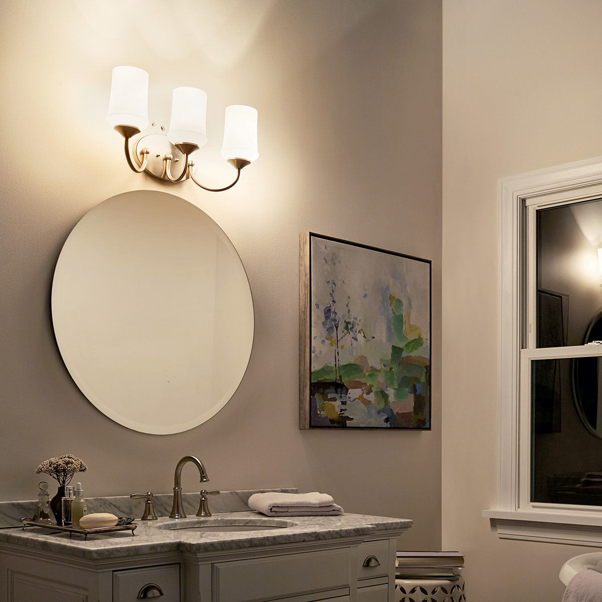 Kichler 45570NI Nickel Vanity Light image 4
