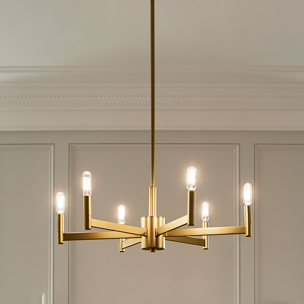 Kichler 43859NBR Gold Chandelier image 1