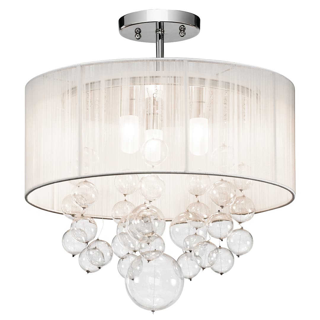 Elan 83227 Chrome Semi-Flush Mount image 1