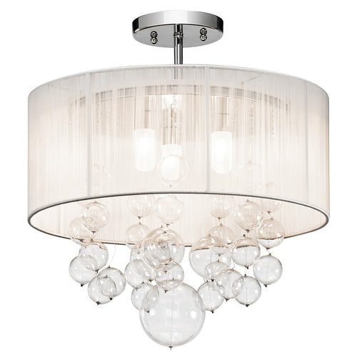 Elan 83227 Chrome Semi-Flush Mount image 1