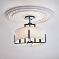 Kichler 52591BK Black Semi-Flush Mount image 1