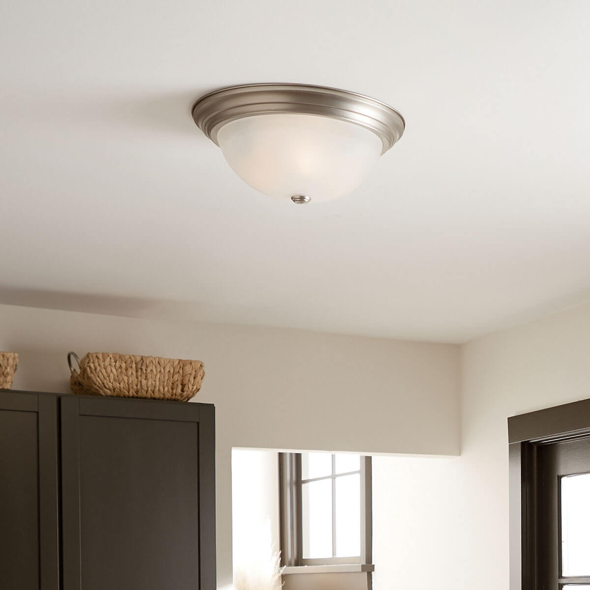 Kichler 8110NI Nickel Flush Mount image 1